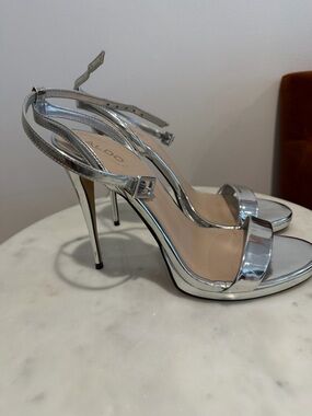 Aldo Platform Silver Heels